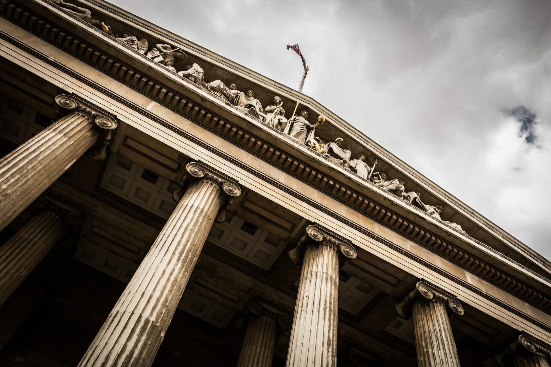Classical court building architecture columns